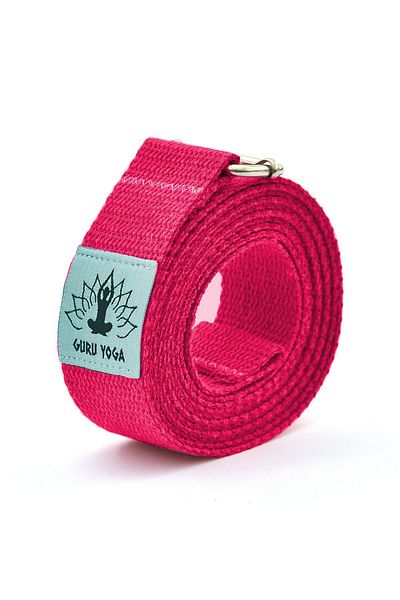 Om Guru Yoga Guru Yoga Φυσική Ζώνη Γιόγκα Ροζ 250 cm
