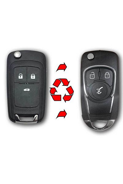 Opel Insignia A 3 Button Switched to Switchboard Conversion Container Auto Key Container