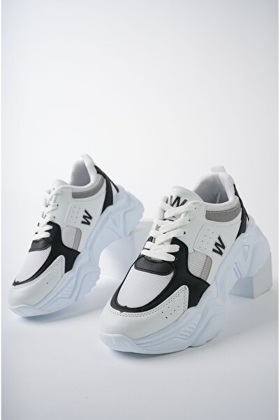 pasyone Λευκά γυναικεία παπούτσια casual sneaker με ψηλή σόλα