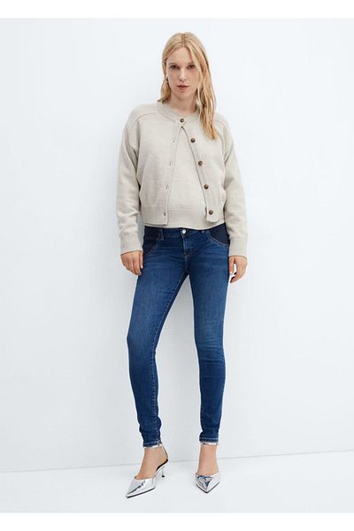 MANGO Woman Blugi skinny de maternitate