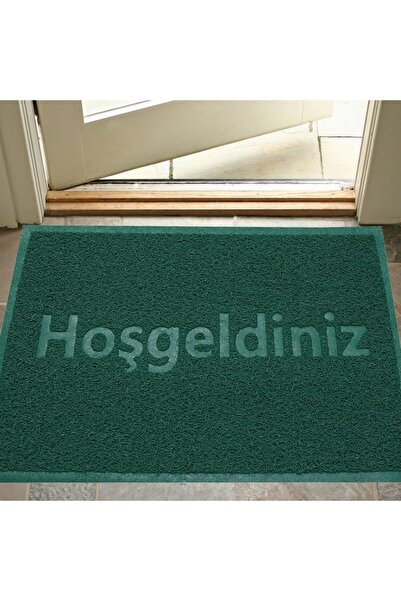 Myfloor Büyük Boy Hoşgeldiniz Baskılı Kıvırcık Kapı Önü Paspası