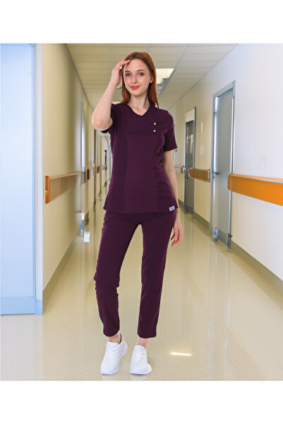 İBA MEDİKAL I-modern Çıtçıtlı Likralı Takım (ribanalı) Doktor/hemşire Forması...