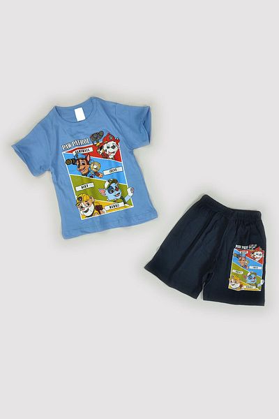 Peki Cumpărați 5 Obțineți 4 Set de vară pentru băieți din bumbac pieptănat 70% bumbac cu imprimeu Paw Patrol 14696