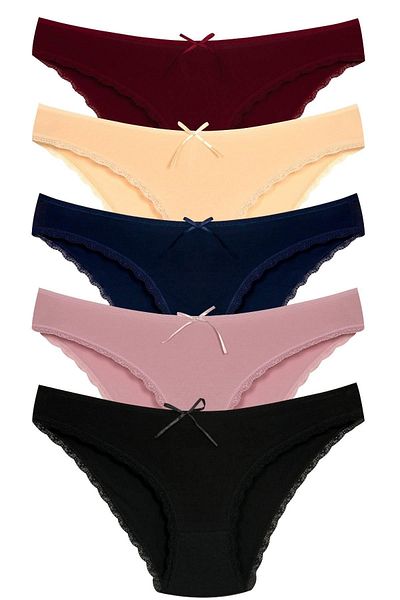 Newlilla 1101 Bikini Damen T. Spitzenhöschen Paket V31