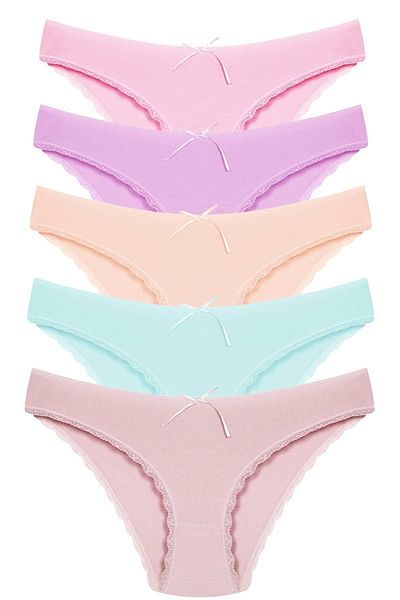 Newlilla 1101 Bikini Damen T. Spitzenhöschen Paket 1101-V10