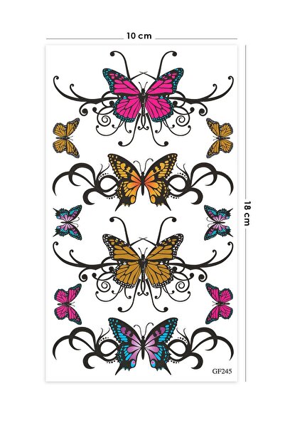 BP Tattoo Farfalla Geçici Kelebek Dövmesi