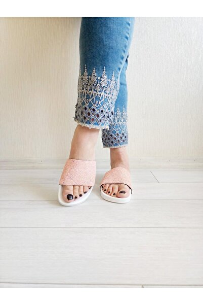 GEZER Kadın Simli Yazlık Günlük Plaj Dışarı Ve Ev Terliği