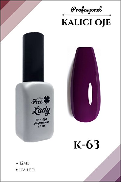 FREELADY Kalıcı Oje Uv-led Koyu Mor 12ml K63