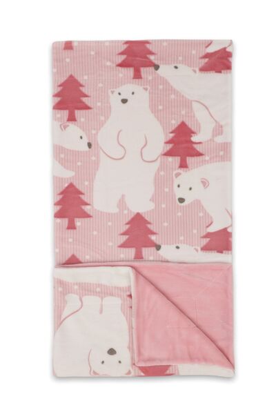 Bebitof بطانية منقوشة على شكل دب قطبي