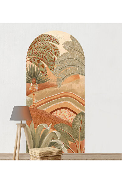 KanvasSepeti Kendiliğinden Yapışkanlı Kalın Kanvas Dokulu Dekoratif Bohem Art...