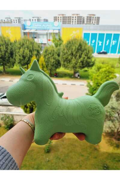 Lider MAGNESİA AT FİGÜRLÜ PLASTİK KUMBARA YEŞİL 28*15 CM