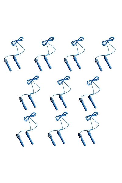 Delta 10 Pieces Blue Jump Rope with Counter and Length Adjustable Indicator