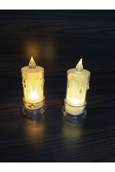 KENTBAZAAR Işıldak Aksesuar Erimiş LED'li Mum 2 Adet