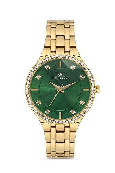 FERRO Yellow Steel Cord Women's Wristwatch FL21467A-B6