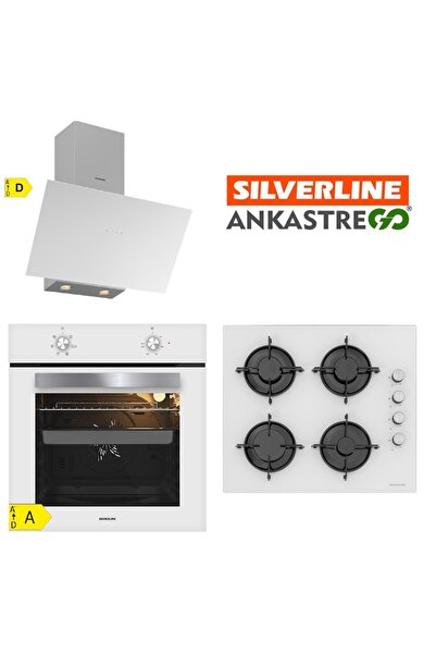 Silverline Ankastre Set (BO65E1W01-CS5349W01-3481 BEYAZ)