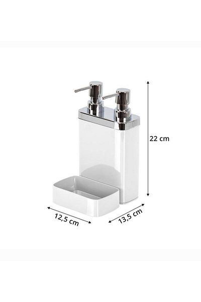 MATMEL Prima Nova Lux 2-Piece Liquid Soap Dispenser with Sponge Holder