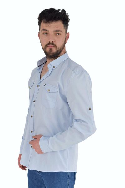 DYNAMO Cămașă sport de mărime mare pentru bărbați Silim Fit 9716 Bgl-st02730