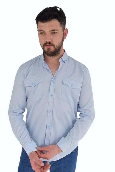 DYNAMO Men's Sports Shirt Silim Fit 9957 Bgl-st02724