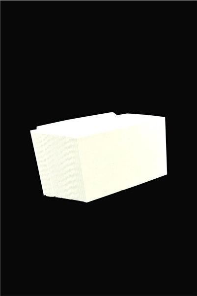 Örün Matbaa Boş Flash Kart Kartvizit Boy 100 Adet 5x8 Cm 300 gr Kalın Bristol Kağıt