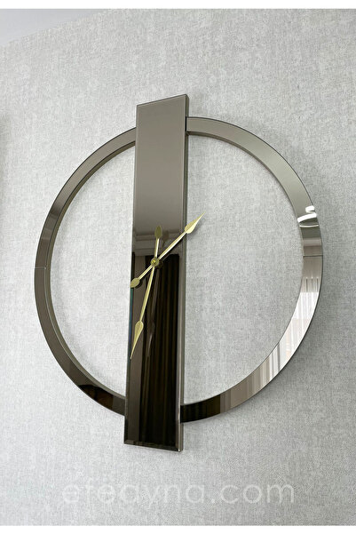 Efe Ayna Yüzük-bronz Ayna Duvar Saati 70x80cm