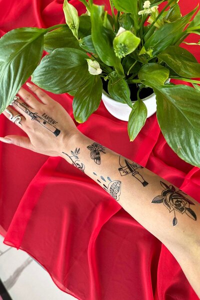 TAKIŞTIR Geçici Karışık Figür Dövme Tattoo