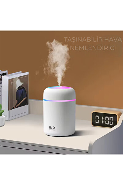 H2O Humidifier Taşınabilir Ultrasonik Hava Nemlendirici Buhar Makinesi ve Aroma Difüzörü