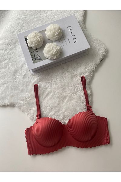 MAVEA Sutien fără urme, fără sârmă, fără sudură, cu tăiere cu laser, cu tampoane detașabile invizibile