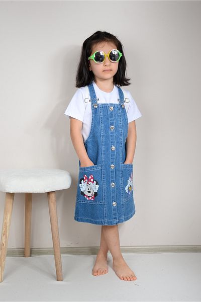 KİDSPİTİRCİK Τσάντα 3 τεμαχίων για κορίτσι - T-Shirt και Jeans Gilet