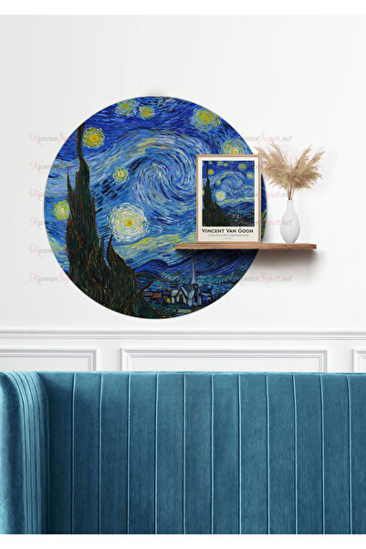 KanvasSepeti ملصق جداري على شكل قماش سميك ذاتي اللصق مزخرف بفن بوهيمي تجريدي