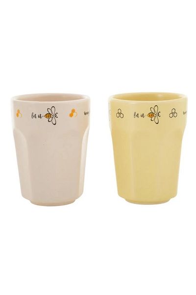 Mudo Home Let It Bee Set of 2 Cups 8 cm