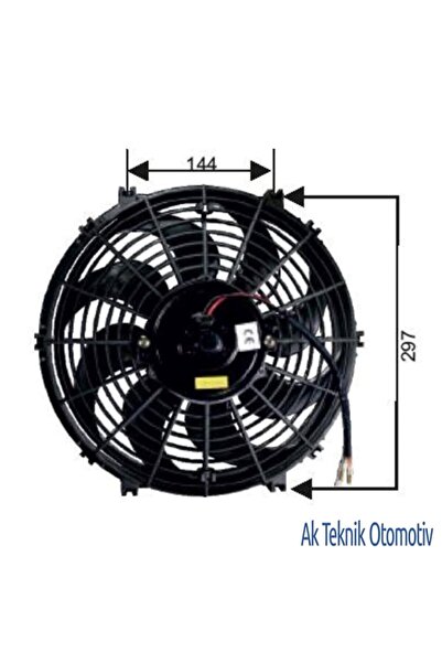 Genel Markalar Fan Motoru 24V Universal Helix Pervaneli 11 Inch 504625313 Uyumlu