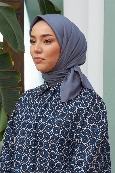 Silk Home Silk Home Dark Grey Flat Twill Scarf 11343-37