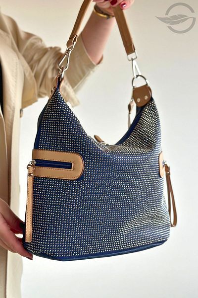 GALB LEATHER Geantă de umăr pentru femei New Trend cu piatră de mărime mare - Casual