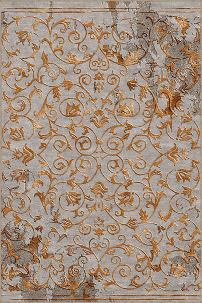 Rugs Modern Halı Turuncu Gri Temalı Geleneksel Motif Etnik Desenli Vintage De...