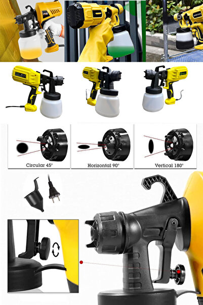 STAXX POWER Spg4080 Profesyonel Elektrikli Sprey Boya Tabancası 800w Dezenfektan Püskürtme Makinesi + Çift Nozul