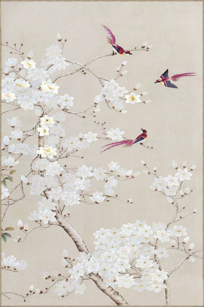 Rugs Modern Halı Çiçekli Modern Ağaç Animal Desenli Dokuma Taban ve Dekoratif...