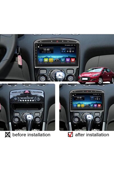 Navigold Peugeot 308 Android Carplayli Multimedya 4Gb Ram 64Gb Hafıza Navigasyon Usb BT