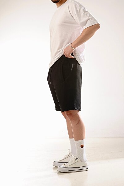 BÜYÜKKOL Cotton Two Thread Knitted Shorts