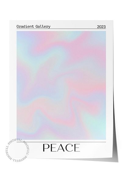 Postifull Aura Series NO:12 - Peace, Numbered Angel, Έγχρωμη αφίσα