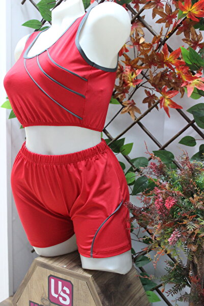 mikam Striped Women's Swimsuit - Sponge Model with Swim and Shorts