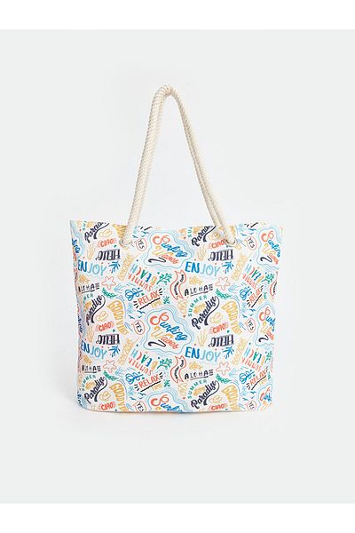 LC Waikiki Geantă de plajă pentru femei - Design imprimat