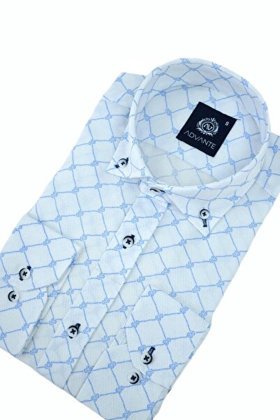 ADVANTE Чоловіча сорочка з довгими рукавами в клітинку Bgl-st02981