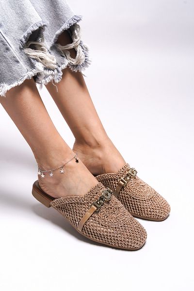 Riccon Γυναικείες παντόφλες Maendreil Mink -0012100
