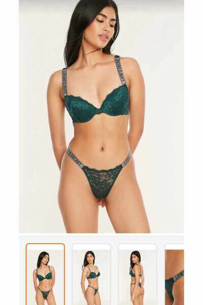 KEZOKİNO dolu cup neon taşlı sütyen takım new bra marka