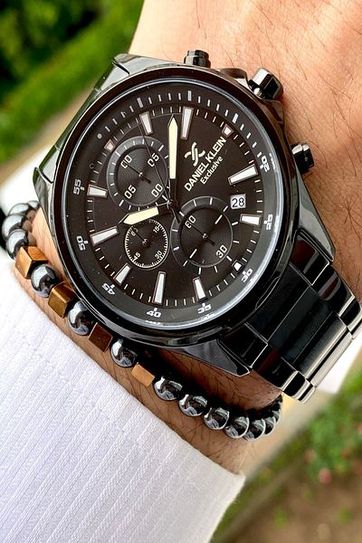 Daniel Klein Men's Wristwatch - New Season Stainless Steel Cord, 3ATM Waterproof + Bracelet Gift