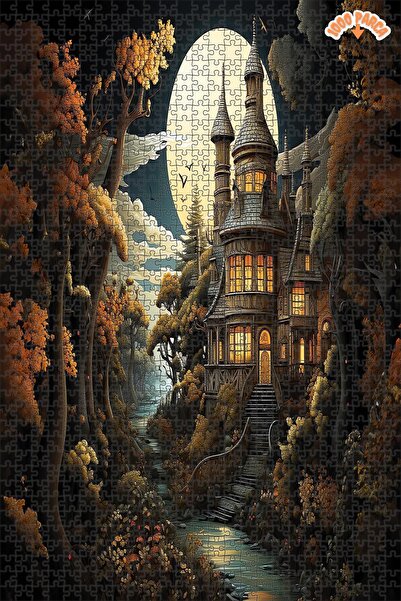 Teona Ahşap Rokoko Mimarisi Dekoratif Çift Katlı Çerçeveli Asılabilir Ahşap P...