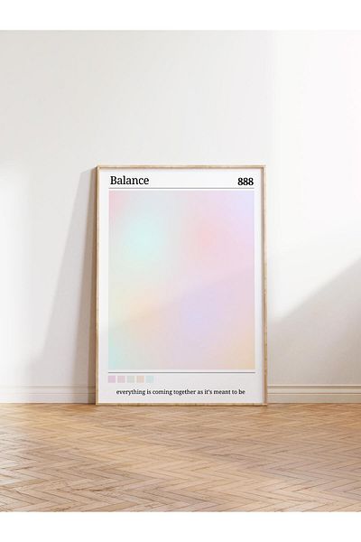 Postifull Aura Series NO:82 - Balance, Angel Number, Έγχρωμη αφίσα χωρίς πλαίσιο