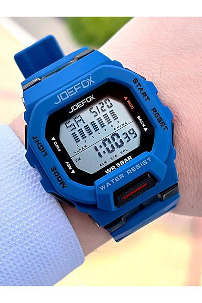 Joefox G-SHOCK Case Navy/Black - 5Atm Water Resistant Digital Sports Wristwatch J-GS04
