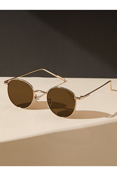 LOOKUP NEW نظارات شمسية للجنسين باللون البني - حماية من الأشعة فوق البنفسجية ...