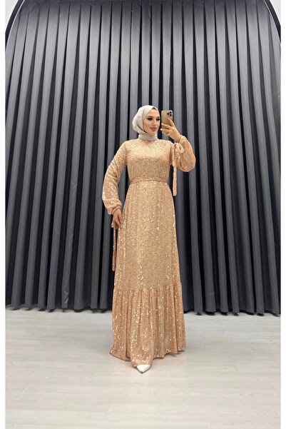 bezenstore PUL PAYET ABİYE ELBİSE